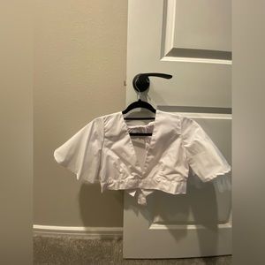 White Crop top